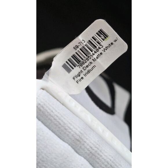 NEW 2012 Oakley Air Brake Goggles Flight Deck Fire Iridium Lens Whte O Frame M/L - Picture 6 of 15